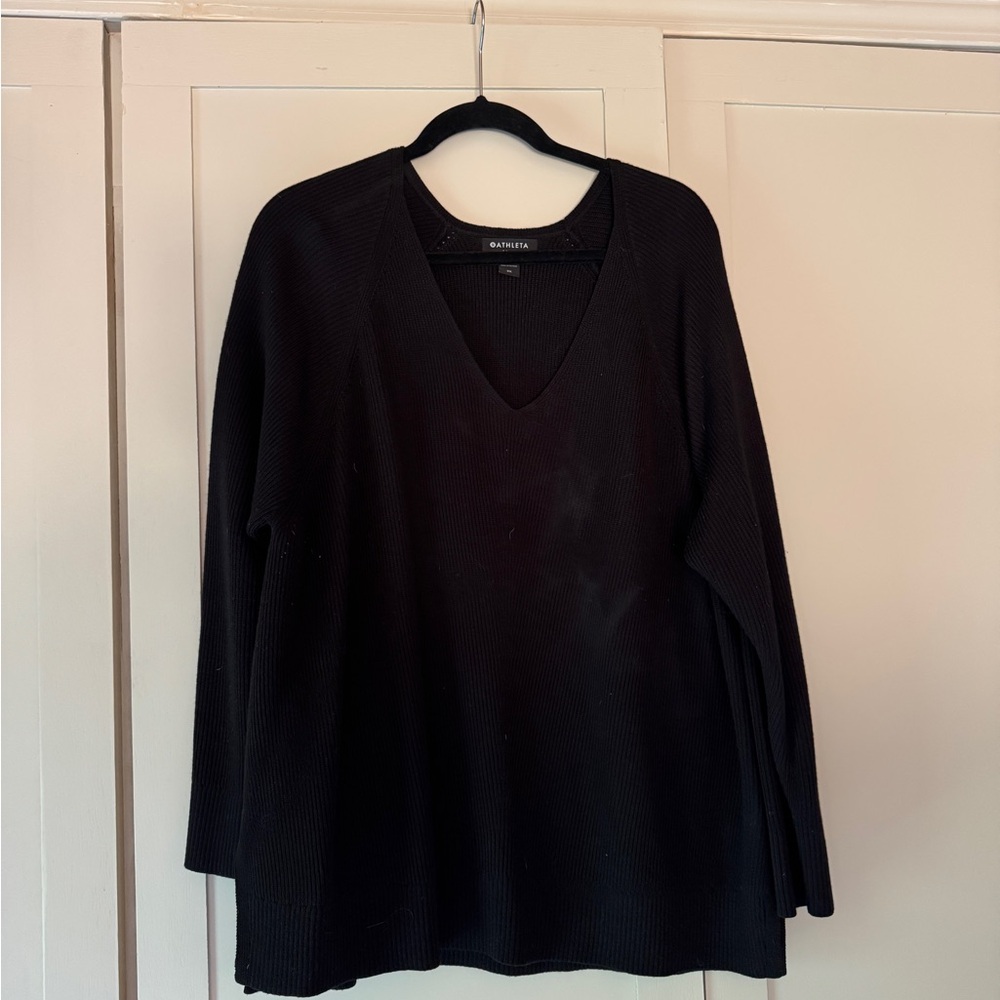 Athleta Ribbed Split-Hem Sweater
